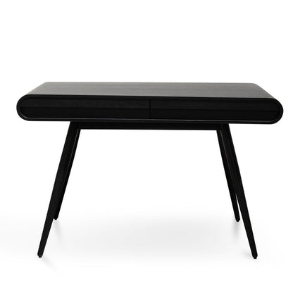 Narrow Wood Console Table - Black 75cm (H)