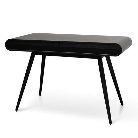 Narrow Wood Console Table - Black 75cm (H)