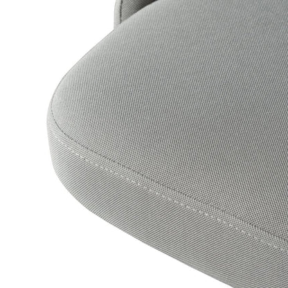 Grey Fabric Office Chair - White Base