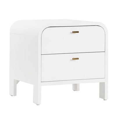 Chisholm Oak Bedside Table - White