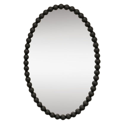 Esme Oval Wall Mirror - Black