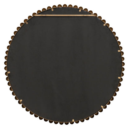 Esme Round Wall Mirror - Gold Leaf