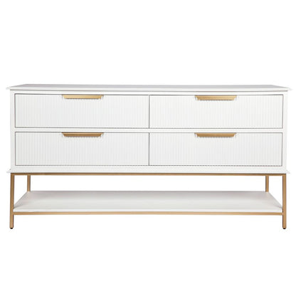 Aimee 4 Drawer Chest - White