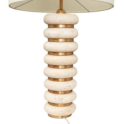 Juno Travertine Table Lamp