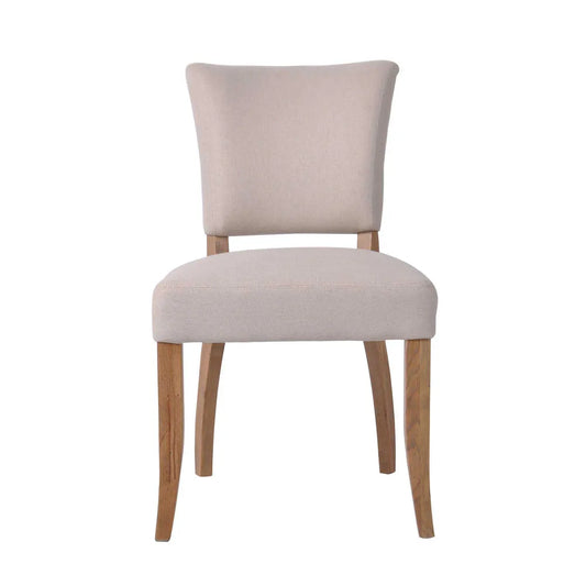 Claude Oakwood Dining Chair - Beige - Culture Home