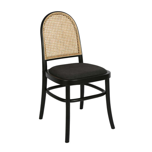 Clements Birch Wood Dining Chair - Black