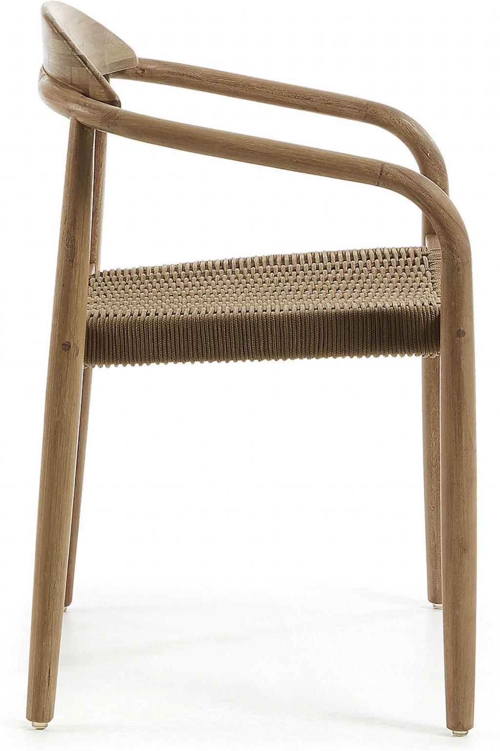 Set of 2 - Glynis Eucalyptus Timber Dining Chair - Beige