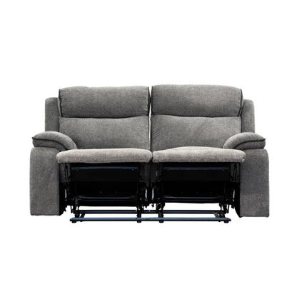 Colette 2 Seater Fabric Recliner Electric Sofa - Grey