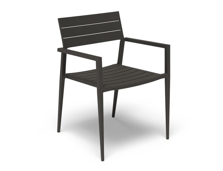 Halki Stackable Outdoor Chair - Charcoal