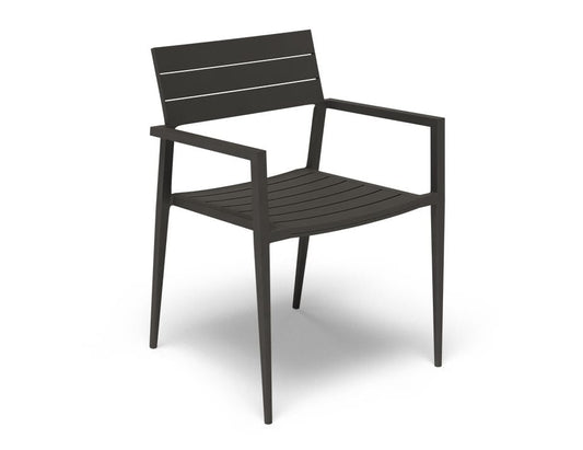 Halki Chair - Outdoor - Charcoal  - With Dark Grey Cushion