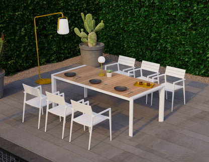 Halki Stackable Outdoor Chair - White