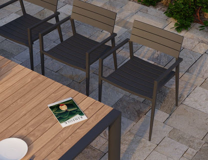 Halki Stackable Outdoor Chair - Charcoal