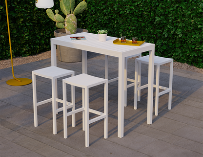 Halki Outdoor Stool - White