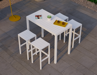 Halki Outdoor Stool - White