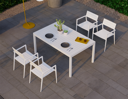 Halki 4 Seater Outdoor Table - 160cm x 90cm