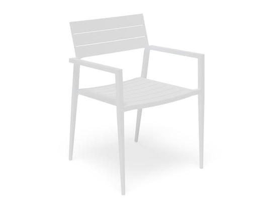 Halki Stackable Outdoor Chair - White