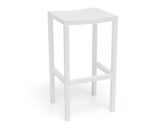 Halki Stool - Outdoor - White  - No Cushion