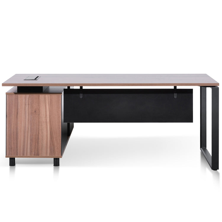 Halo 1.8m Executive Desk with Right Return – Walnut – view 2