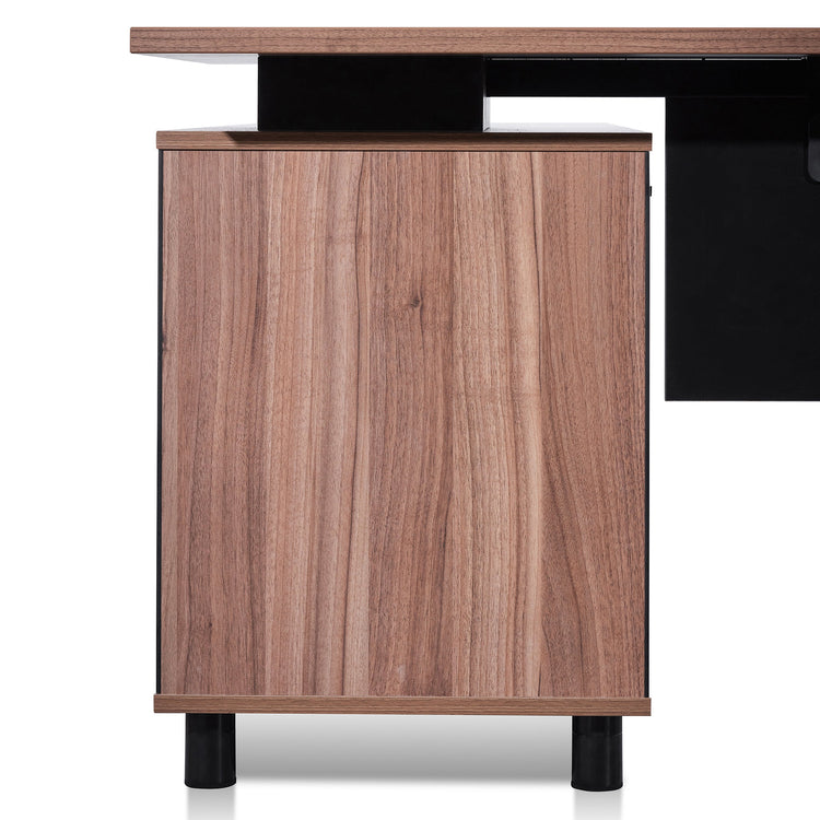 Halo 1.8m Executive Desk with Right Return – Walnut – view 12