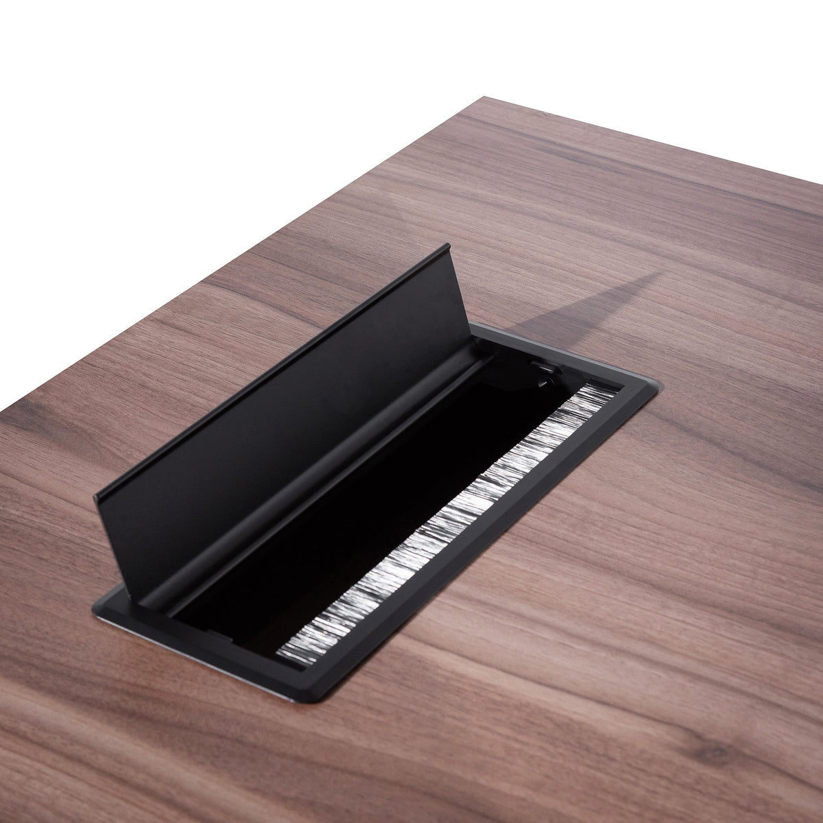 Halo 1.8m Executive Desk with Right Return – Walnut – view 14
