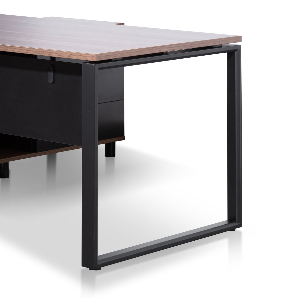 Halo 1.8m Executive Desk with Right Return – Walnut – view 4
