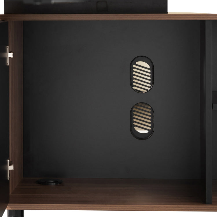 Halo 1.8m Executive Desk with Right Return – Walnut – view 8