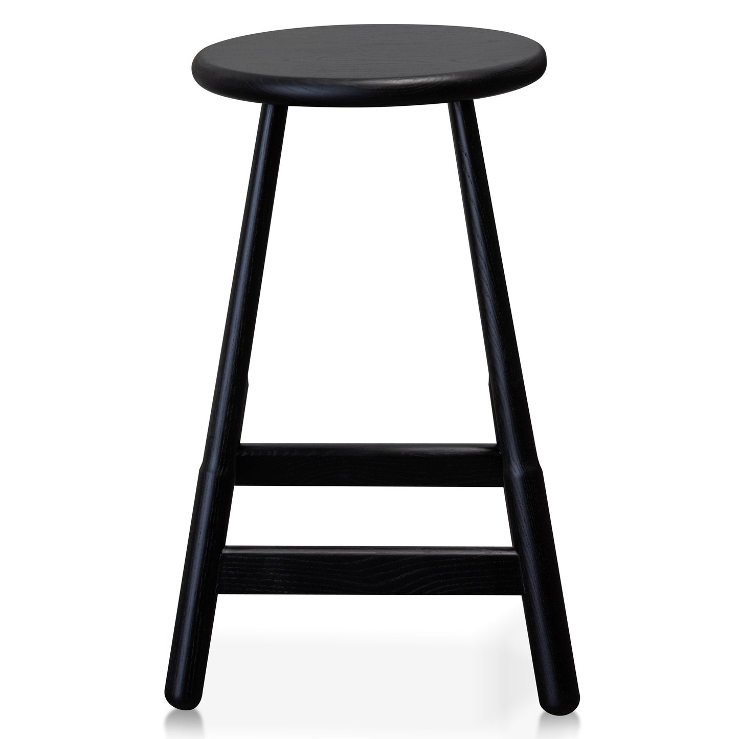 Ex Display - Hathor Wooden Bar stool - Ash Black