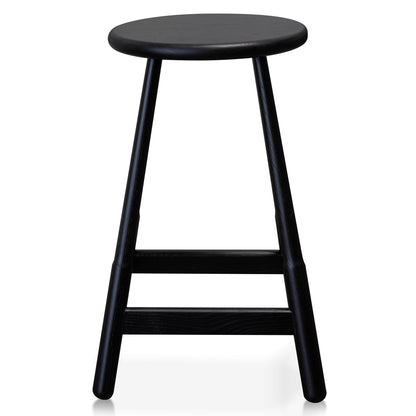Ex Display - Hathor Wooden Bar stool - Ash Black