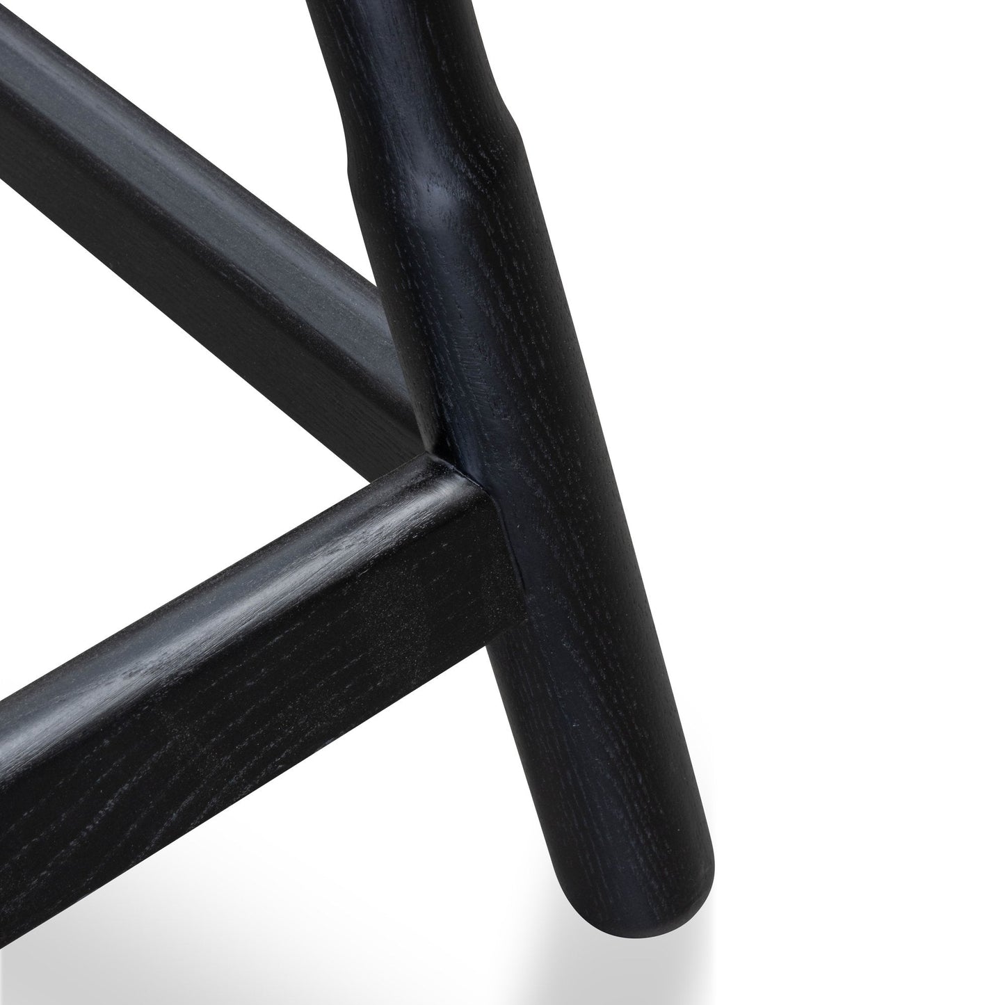 Ex Display - Hathor Wooden Bar stool - Ash Black