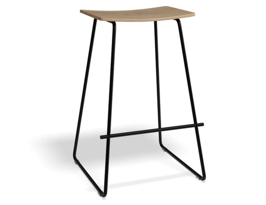 Hudson Stool - Black - Natural