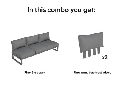 Fino 3- Seater Outdoor Modular Sofa