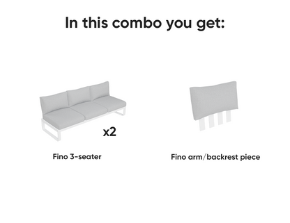 Fino With Arm & Backrest Outdoor Modular Sofa