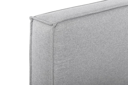 King Bed Frame - Pearl Grey Fabric