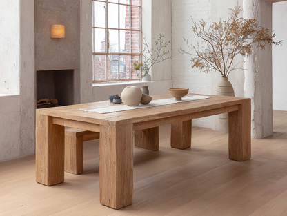 Vidkun Solid Wood Dining Table