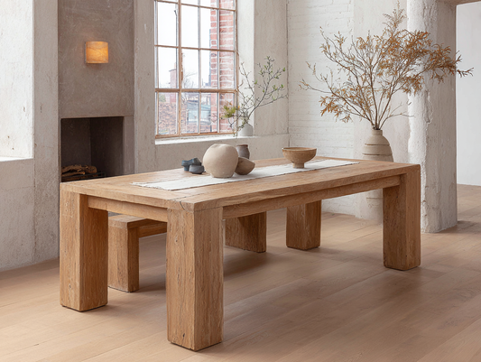 Vidkun Solid Wood Dining Table