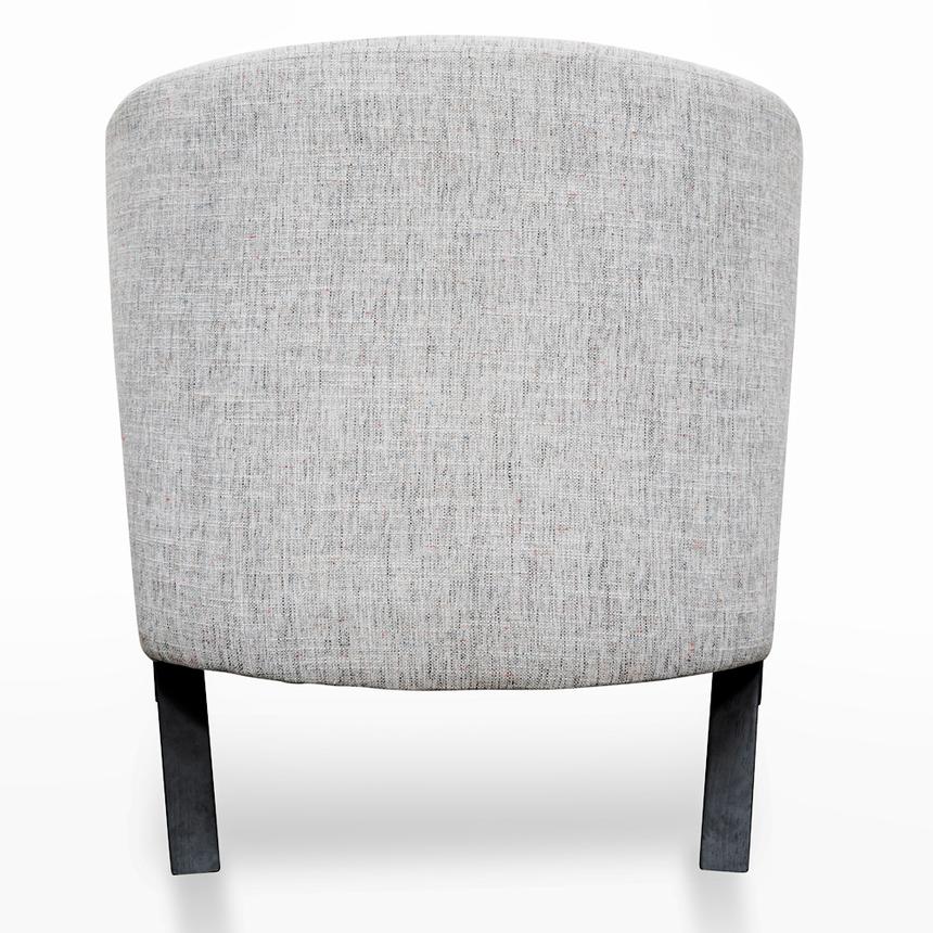 Armchair - Light Spec Grey - Black Oak