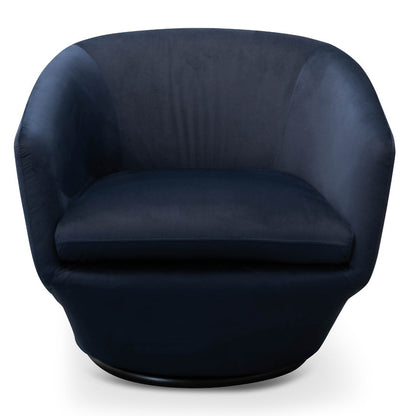 Lounge Chair - Navy Velvet