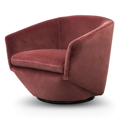 CLC2739-KSO Swivel Lounge Chair - Blood Orange