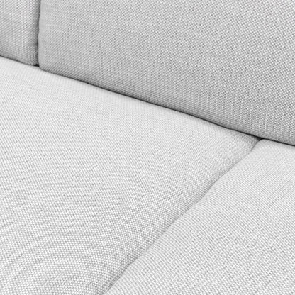 3 Seater Fabric Sofa- Light Texture Grey