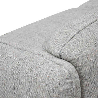 3 Seater Sofa - Light spec grey fabric