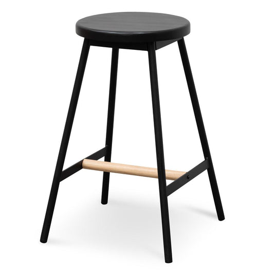 Leo Timber Bar Stool - Black - Last One