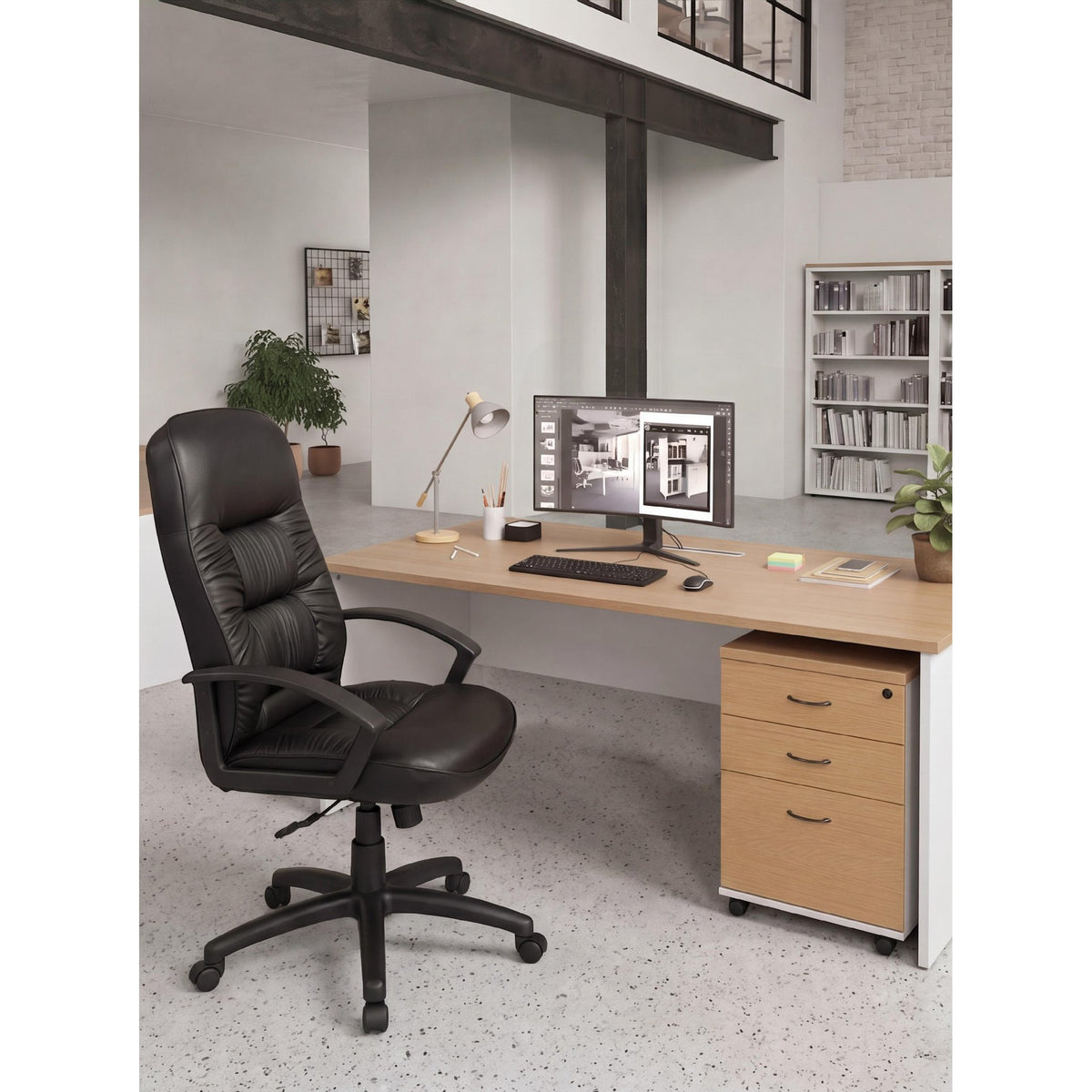Logan Mobile Pedestal – office setting