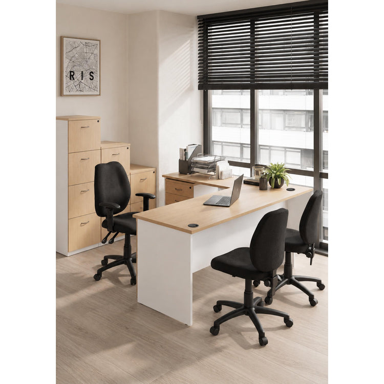 Logan Reversible Desk Return – office setting