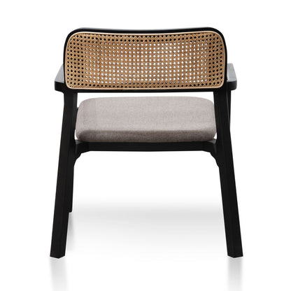 CLC6039-SD Fabric Armchair - Caramel Grey with Black Legs