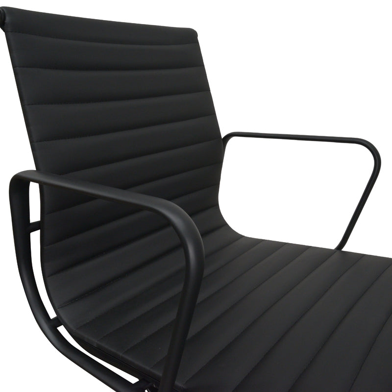 Floyd PU Leather Office Chair – Full Black – view 6