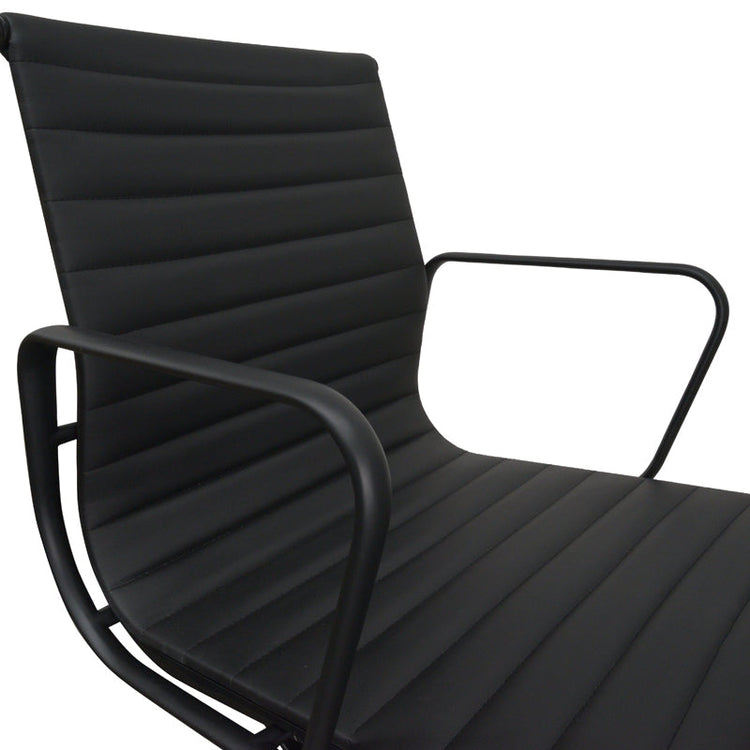 Floyd PU Leather Office Chair – Full Black – view 6