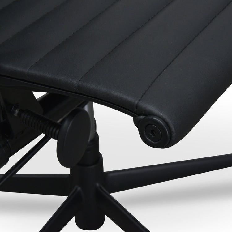 Floyd PU Leather Office Chair – Full Black – view 7