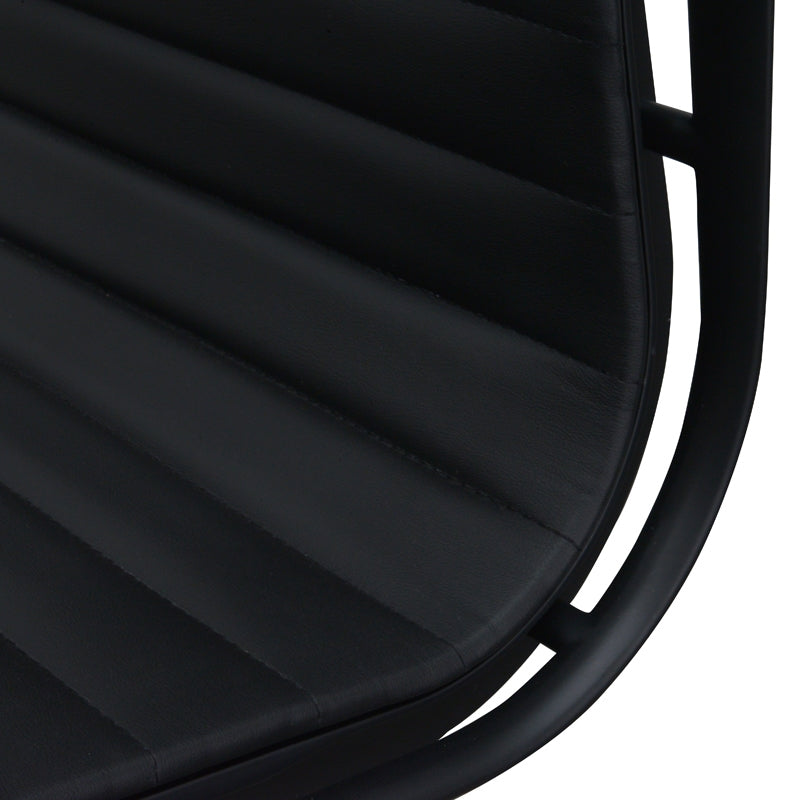 Floyd PU Leather Office Chair – Full Black – view 9