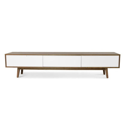 2.1m Lowline TV Entertainment Unit - Walnut