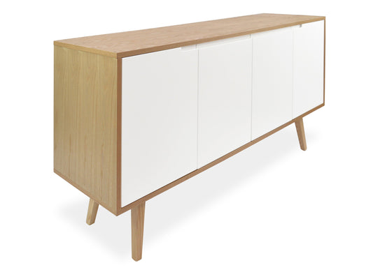 Ex Display - Marc Scandinavian Wooden Sideboard Buffet Unit - Natural